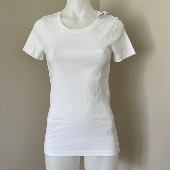 (NWT) J. Crew Perfect Fit 100% Cotton White Tee, Small - Picture 3 of 16